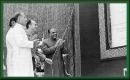 Hazar Imam with President Zia ul-Haq inaugurating the Aga Khan University and Hospital 1985-11-11